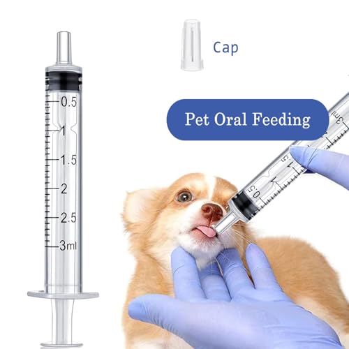 3ml Syringe for Liquid,Syringe Without Needle,Sterile Individually Packed 20pcs.