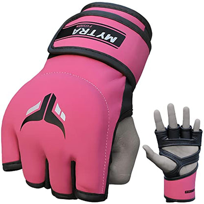 Mytra Fusion MMA Gloves Womens Sparring Gloves for Kickboxing Muay Thai Training Cage Fighting and Mixed Martial Arts Grappling Gloves