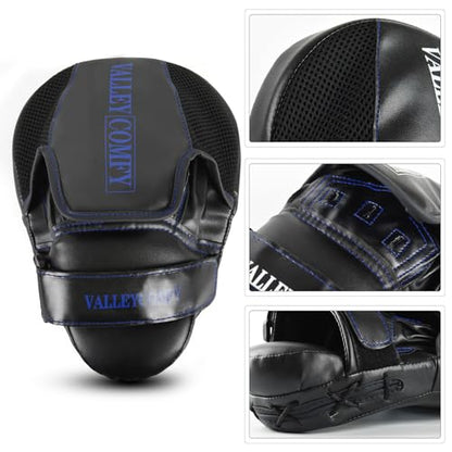 Valleycomfy Boxing Pads Punching Mitts for Training,Muay Thai,Martial Arts - color: Blue