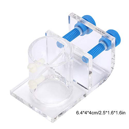 Transparent Acrylic Water Tube Soft Pipe Fixture for Fish Tank Aquarium (Single Hole) - size: Single Hole