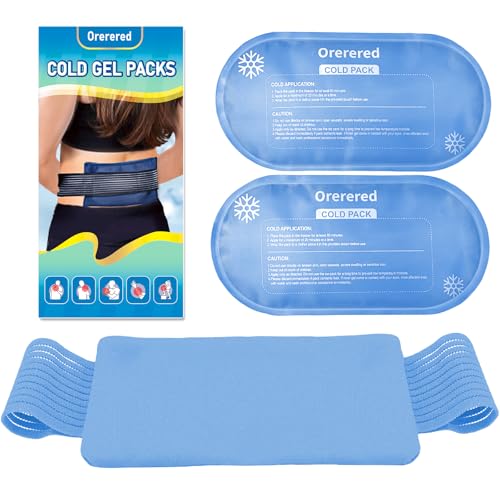 Reusable Cold Ice Packs for Injuries,3-Piece Set | Cold Gel Ice Wrap for Injury Recovery, Alleviate Joint and Muscle Pain (3pcs-Blue) - color: 3pcs-blue