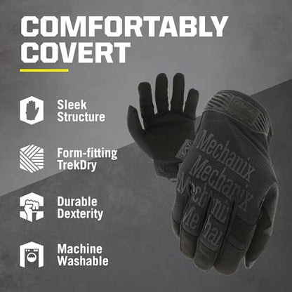 Mechanix Wear Original Tactical Covert Gloves, Small - color: Black, size: Small