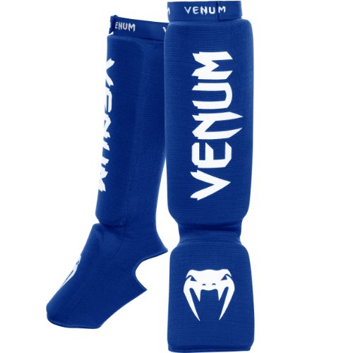 Venum Kontact Shin Guards - color: Blue, size: One Size
