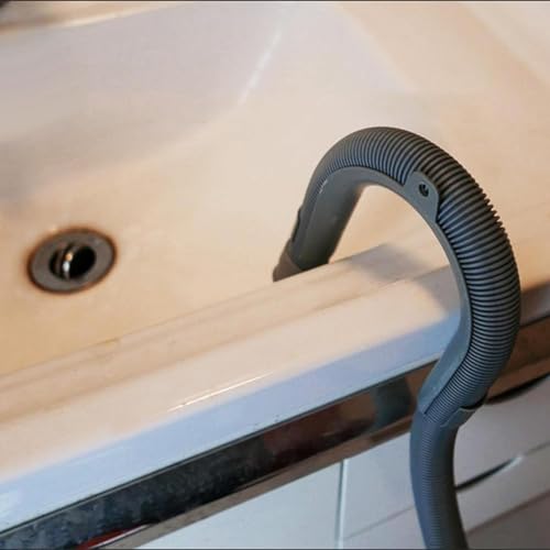 2Pcs Gray Plastic U-Shape Washing Machine Drain Hose Holder - Secure & Organize Drain Hose, 2 Pack