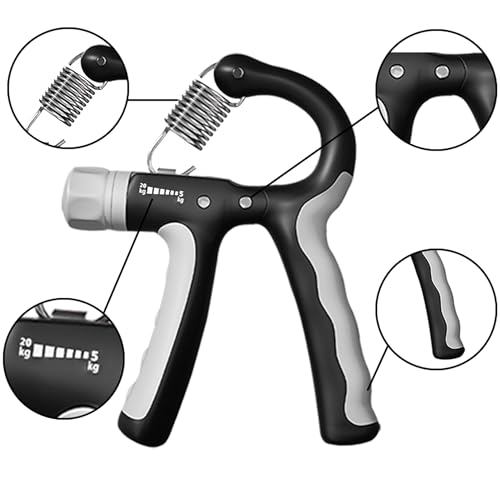Hand Grip Strengthener for Kids and Youth, Adjustable Resistance Hand Gripper 11-45Lbs, Hand Grips for Strength Training, Stress Relief Grip - color: Black-1 pack