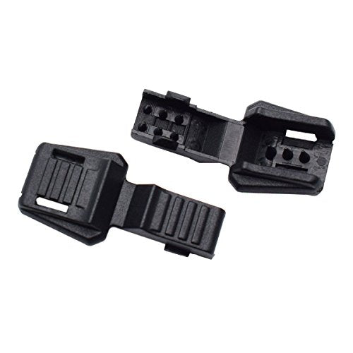 25 Pack Black Zipper Pulls Cord Ends Plastic Zipcords Stopper