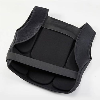 Martial Arts Chest Guard Heavy Duty Foam Padding Body Protector Fit for Adult Sparring Shock Absorbing Karate Taekwondo Gear Adjustable Straps Ventilated Polyester - size: Large