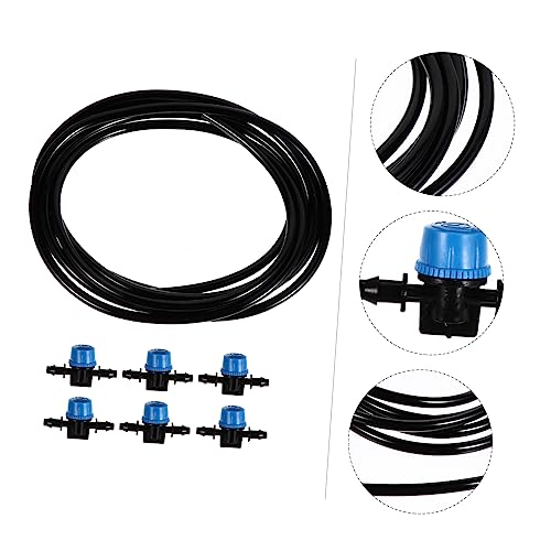 7-Piece Adjustable Aquarium Water Flow Control Set with Soft Silicone Hose Connector for Fish Tank
