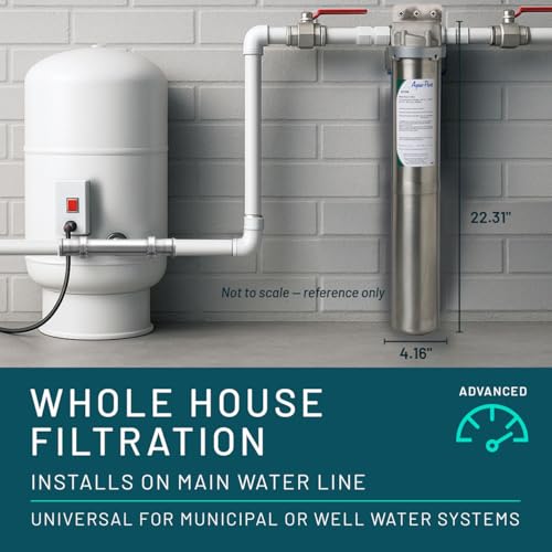 3M Aqua-Pure Stainless Steel Water Filter Housing SST2HB, Uses 2-High Standard Drop-in Water Filter Cartridges, Heavy Duty Construction, Built to Last - style: SST2HB Stainless Steel Housing