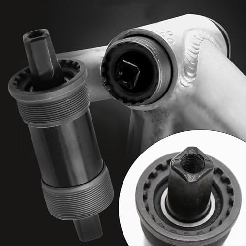 Hoypeyfiy Bike Bottom Bracket Mountain Bike Square-Taper Bottom Bracket Bicycles 68mm Replacement for Shimano Tourney TX800 Series (68x113mm) - size: 68*113mm