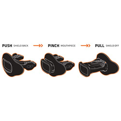 Shock Doctor 39-99-31 Interchange Mouthguard Silver Chrome OSFA-OSFA