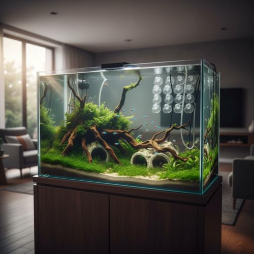 20Pcs Aquarium Suction Cup Clips Set, Fish Tank Air Line Holder, Clear Plastic for Glass Fish Supples