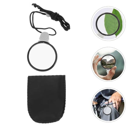 2pcs Portable Neck Hanging Magnifying Glass for Coins Maps and Jewelry Lightweight Design Enhanced Clarity for Prints and Detailed Observations