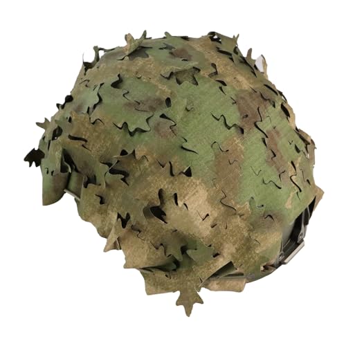 Tactical Helmet Cover Breathable Mesh Camo Camouflage Helmet Cover Great for Tactical Military Gear Combat Fast Helmet - color: FG