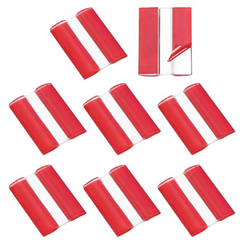 MECCANIXITY Acrylic Flexible Hinges Plastic Self-Adhesive Small Clear Hinge 45 x 35 mm Continuous Piano Folding Hinges for Aquarium Lid Display Stand Pack of 8 Transparent - size: 45 x 35 mm