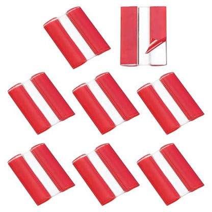 MECCANIXITY Acrylic Flexible Hinges Plastic Self-Adhesive Small Clear Hinge 45 x 35 mm Continuous Piano Folding Hinges for Aquarium Lid Display Stand Pack of 8 Transparent - size: 45 x 35 mm