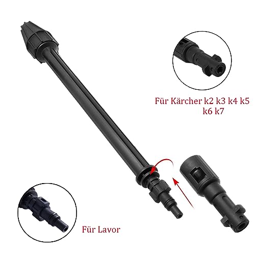 Pressure Washer Lance for Karcher K2-K7, 145 Bar High Pressure Spray Lance with Adjustable Nozzle Pressure Washer Accessory for Karcher K2-K7