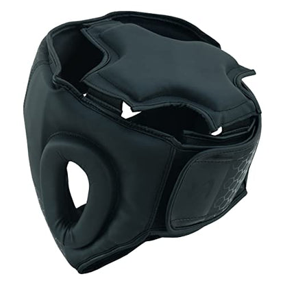 PFG Headgear for Boxing MMA Muay Thai Training - color: Black, size: Small-Medium