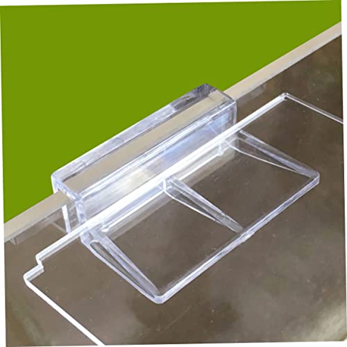 Abaodam 10pcs Acrylic Support Frames for Fish Tank Cover Durable Brackets for Glass Stable Clips for Aquarium Lid Convenient Support Rack for Fish Tanks