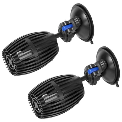 AQUANEAT 2 Pack Aquarium Circulation Pump, 480 GPH Fish Tank Powerhead, Saltwater Wave Maker, Submersible Water Pump with Suction Cup