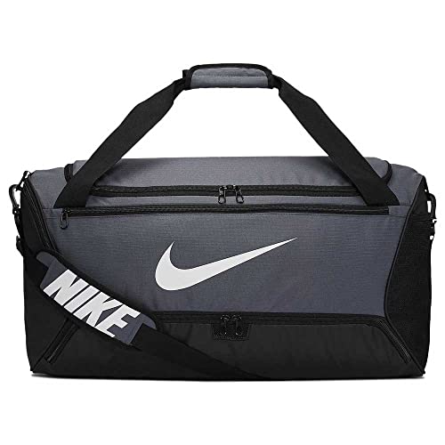 Nike Brasilia Training Medium Duffle Bag - color: Flint Grey/Black/White