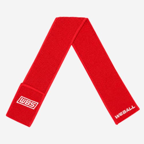We Ball Sports Streamer Football Towel, Sports Towel with Hook and Loop Fastener to Clean Football Visor and Gloves (Red, Adult) - color: Red