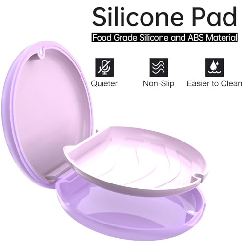 Retainer Case, Slim Aligner Case for Invisalign with Tool Kit - color: Purple