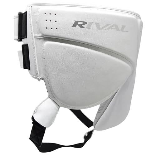 RIVAL Boxing RNFL10 360 Groin Protector with Intelli-Shock D3O Foam, Intelligently Adapts to the Intensity of Any Hit - color: White, size: Large