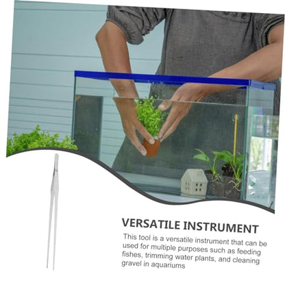 Toddmomy Aquarium Plant Substrate Tweezer Aquarium Cleaning Tool Fish Tank Gravel Cleaning Clip