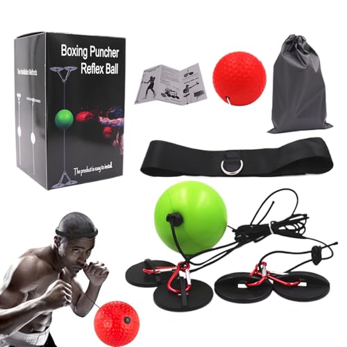 Boxing Reflex Ball No Drill Wall Mounted Design, Bouncing Reflex Punching