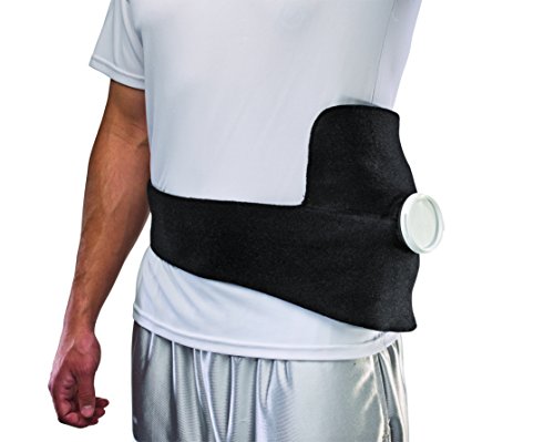 MUELLER Sports Medicine Ice Bag Wrap, Cold Therapy for Injuries and Pain Relief, Ice Pack Included, Black