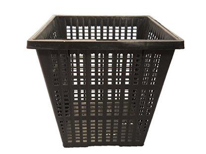 Pond H2o Water Garden Pond Slotted Mesh Plastic Square Aquatic Plant Basket, 11" (28cm), Set of Three (3) Planter Baskets Pots for Hydroponics, Aquaponics