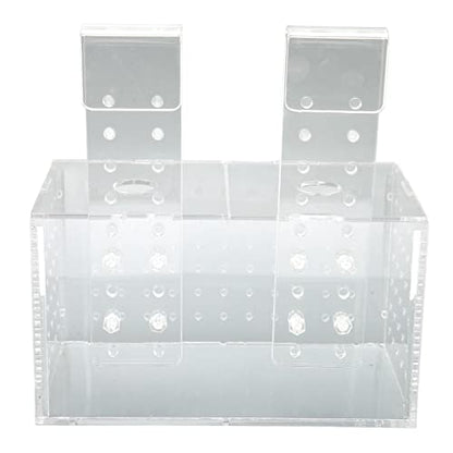 Fish Breeding Isolation Box, Acrylic Aquarium Hatchery 17x9x10cm, Transparent with Hook Installation - Easy Observation, Secure Lid Design, Suitable for Small Fish Tank (17 * 9 * 10CM) - size: 17*9*10CM