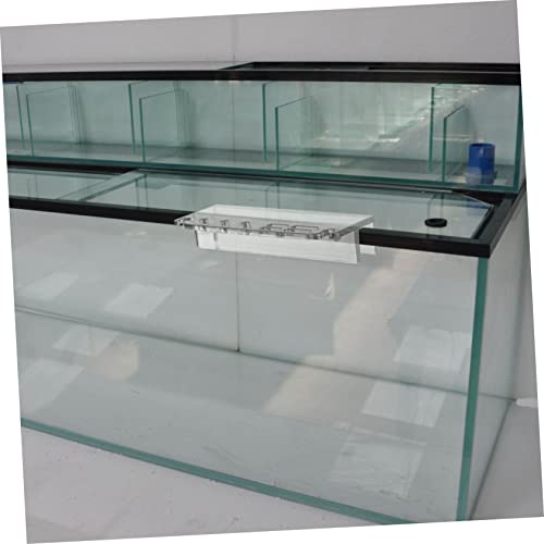 VANZACK Aquarium Tool Holder Acrylic Water Grass Tool Organizer for Fish Tank Maintenance Multiple Storage and Easy to Install