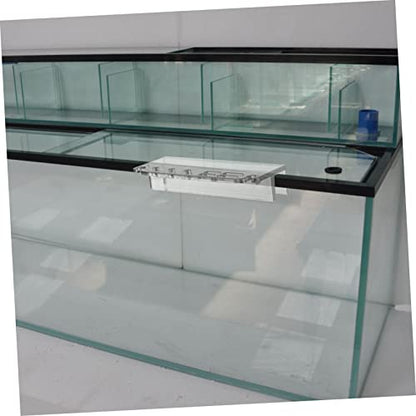 VANZACK Aquarium Tool Holder Acrylic Water Grass Tool Organizer for Fish Tank Maintenance Multiple Storage and Easy to Install