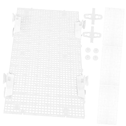 Abaodam 4Pcs Aquarium Divider Grid with Suction Cups Isolation Panels for Fish Tanks Lightweight Easy to Install for Breeding and Separating Fish