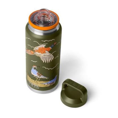 YETI Rambler 36 oz Bottle, Vacuum Insulated, Leakproof, Stainless Steel with Chug Cap - color: Upland Bird Olive