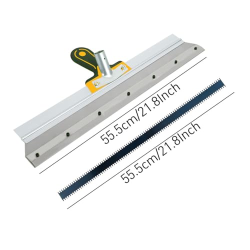 Epoxy Self-Levelling Cement Tool,22 inch Stainless Steel Scraper,Epoxy Flooring Paint Tool Epoxy Cement Concrete Self Leveling Flooring Rake Construction Tools