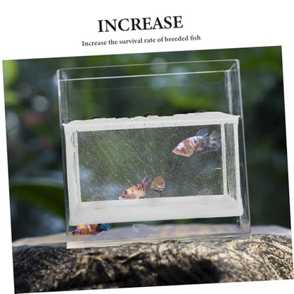Aquarium Mesh Fish Net for Fry Incubator Suction Cup Breeding Box Betta Fish Aquarium Net