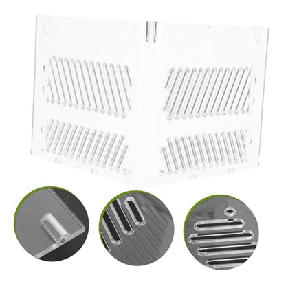 Acrylic Fish Tank Isolation Box Divider Tray for Clean Water Aquarium Partition Pump Guards