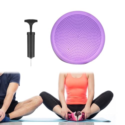 Colaxi Wobble Cushion Wiggle Pad Thickened PVC for Adults Inflated Flexible Seating for All Ages Balance Disc for Fitness