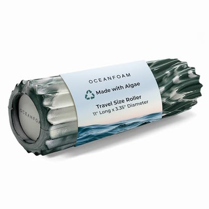 Oceanfoam Ripple Small Foam Roller for Physical Therapy (Hunter Marbled) - color: Hunter Marbled