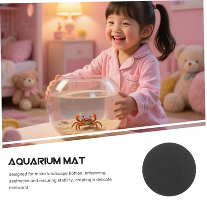 ibasenice Fish Tank Bottom Mat: Waterproof Aquarium Pad Non-Skid Cushion Leveling Mat for Stability and Protection for Micro Landscape Bottles