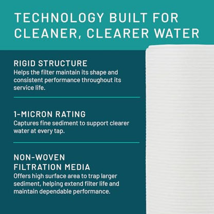 3M Aqua-Pure Whole House Standard Sump Replacement Water Filter Drop-in Cartridge AP1001, 5566601 - style: AP1001, 1 micron sediment