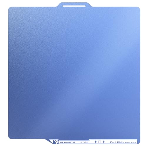 YOOPAI Cold Low Temperature Build Plate 257x257mm, Double Sided Room Temperature Print, Cold 3D Printer Bed Platforms with UltraTack Coating for Bambulab P2S/A1/X1C/P1P/P1S/X1E 3D Printers, Blue