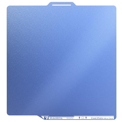 YOOPAI Cold Low Temperature Build Plate 257x257mm, Double Sided Room Temperature Print, Cold 3D Printer Bed Platforms with UltraTack Coating for Bambulab P2S/A1/X1C/P1P/P1S/X1E 3D Printers, Blue