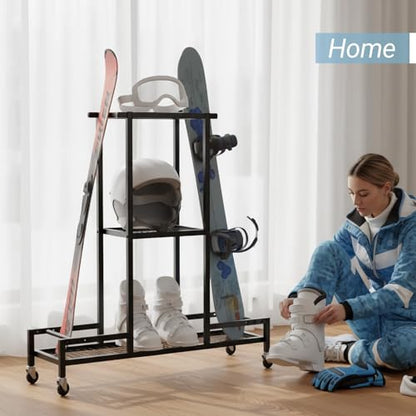 Standing Ski Storage Rack
