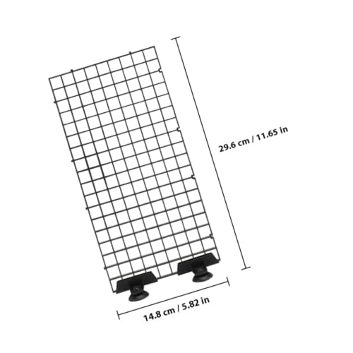 ARTIBETTER Fish Tank Divider Boards 10pcs Plastic Grid Aquarium Isolation Plates Black for Fish Separation and Bottom Filter Mesh in Aquariums