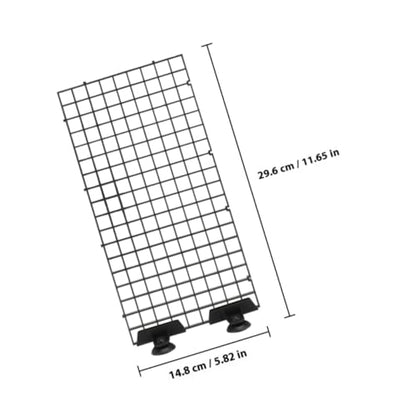 ARTIBETTER Fish Tank Divider Boards 10pcs Plastic Grid Aquarium Isolation Plates Black for Fish Separation and Bottom Filter Mesh in Aquariums