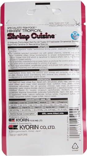 Hikari Tropical Shrimp Cuisine Fish Food, 0.35 oz (10g) | Pack of 2